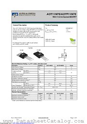AOT11N70 datasheet pdf Alpha & Omega Semiconductor