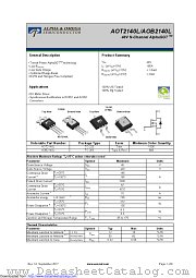 AOT2140L datasheet pdf Alpha & Omega Semiconductor