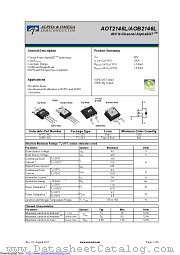 AOT2146L datasheet pdf Alpha & Omega Semiconductor