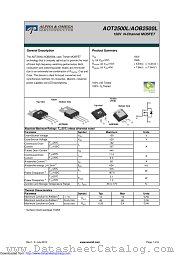 AOT2500L datasheet pdf Alpha & Omega Semiconductor
