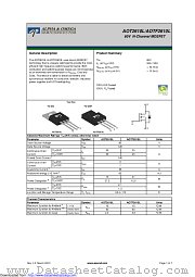 AOT2610L datasheet pdf Alpha & Omega Semiconductor