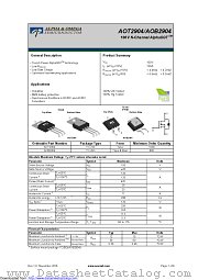 AOT2904 datasheet pdf Alpha & Omega Semiconductor