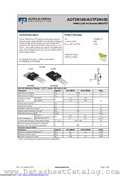 AOT3N100 datasheet pdf Alpha & Omega Semiconductor
