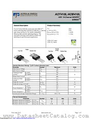 AOT418L datasheet pdf Alpha & Omega Semiconductor