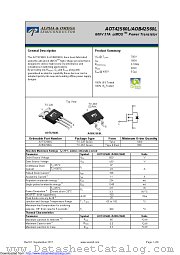 AOT42S60L datasheet pdf Alpha & Omega Semiconductor