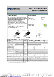 AOTF13N50 datasheet pdf Alpha & Omega Semiconductor