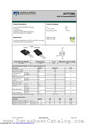 AOTF290L datasheet pdf Alpha & Omega Semiconductor