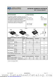 AOTF2910L datasheet pdf Alpha & Omega Semiconductor