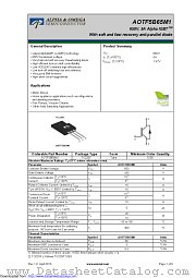AOTF5B65M1 datasheet pdf Alpha & Omega Semiconductor