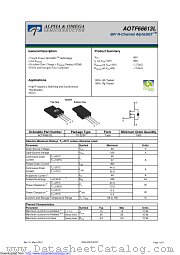 AOTF66613L datasheet pdf Alpha & Omega Semiconductor