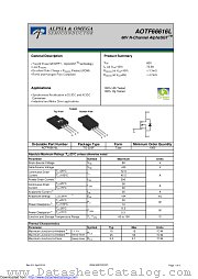 AOTF66616L datasheet pdf Alpha & Omega Semiconductor