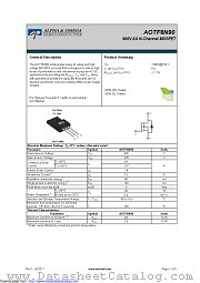 AOTF6N90 datasheet pdf Alpha & Omega Semiconductor