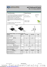 AOTF7N70 datasheet pdf Alpha & Omega Semiconductor