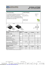 AOTF8N80 datasheet pdf Alpha & Omega Semiconductor