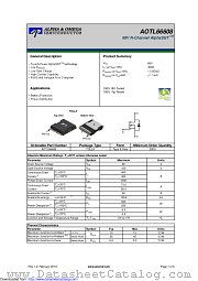 AOTL66608 datasheet pdf Alpha & Omega Semiconductor