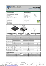 AOTL66610 datasheet pdf Alpha & Omega Semiconductor