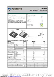 AOV11S60 datasheet pdf Alpha & Omega Semiconductor