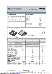 AOV15S60 datasheet pdf Alpha & Omega Semiconductor