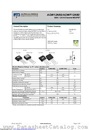AOW12N50 datasheet pdf Alpha & Omega Semiconductor