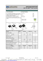 AOW15S60 datasheet pdf Alpha & Omega Semiconductor