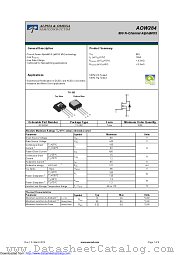 AOW284 datasheet pdf Alpha & Omega Semiconductor