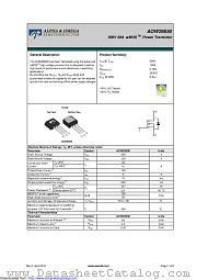 AOW29S50 datasheet pdf Alpha & Omega Semiconductor