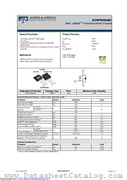 AOWF095A60 datasheet pdf Alpha & Omega Semiconductor