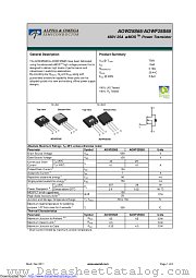 AOWF25S65 datasheet pdf Alpha & Omega Semiconductor