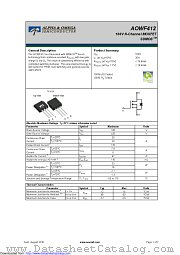 AOWF412 datasheet pdf Alpha & Omega Semiconductor