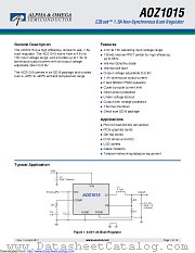 AOZ1015AI datasheet pdf Alpha & Omega Semiconductor