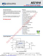 AOZ1016AIL datasheet pdf Alpha & Omega Semiconductor
