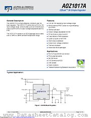 AOZ1017AI datasheet pdf Alpha & Omega Semiconductor