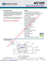 AOZ1020AI datasheet pdf Alpha & Omega Semiconductor