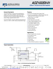 AOZ1022DI-01 datasheet pdf Alpha & Omega Semiconductor