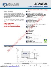 AOZ1033AI datasheet pdf Alpha & Omega Semiconductor