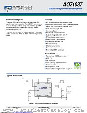 AOZ1037PI datasheet pdf Alpha & Omega Semiconductor