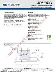AOZ1052PI datasheet pdf Alpha & Omega Semiconductor