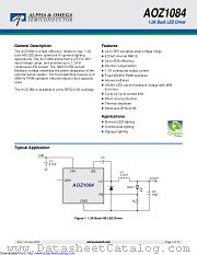 AOZ1084DI datasheet pdf Alpha & Omega Semiconductor
