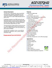 AOZ1237QI-02 datasheet pdf Alpha & Omega Semiconductor
