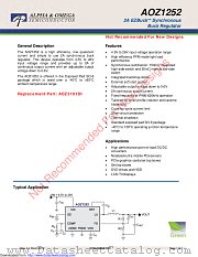 AOZ1252PI datasheet pdf Alpha & Omega Semiconductor