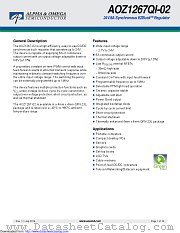 AOZ1267QI-02 datasheet pdf Alpha & Omega Semiconductor