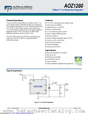 AOZ1280CI datasheet pdf Alpha & Omega Semiconductor
