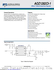 AOZ1282CI-1 datasheet pdf Alpha & Omega Semiconductor