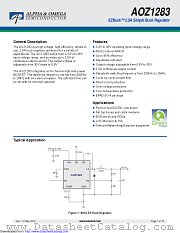 AOZ1283PI datasheet pdf Alpha & Omega Semiconductor
