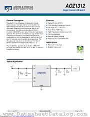 AOZ1312EI-1 datasheet pdf Alpha & Omega Semiconductor