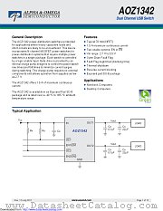 AOZ1342PI-1 datasheet pdf Alpha & Omega Semiconductor