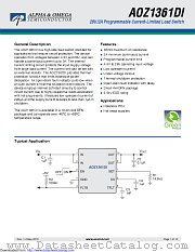 AOZ1361DI-01 datasheet pdf Alpha & Omega Semiconductor