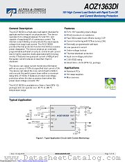 AOZ1363DI datasheet pdf Alpha & Omega Semiconductor