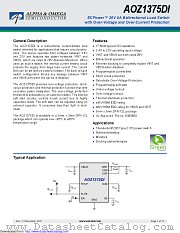 AOZ1375DI-01 datasheet pdf Alpha & Omega Semiconductor