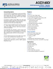 AOZ2140DI datasheet pdf Alpha & Omega Semiconductor